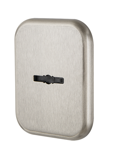 Декор. Armadillo (Армадилло) Квадратная накл. на сувальдный со шторкой PS-DEC SQ CT (ATC Protector 1) SN-3 Мат.никель