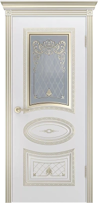 Межкомнатная дверь «Ария Корона В3, ДО» 2000 x 600 belyyspatinoybeloezoloto