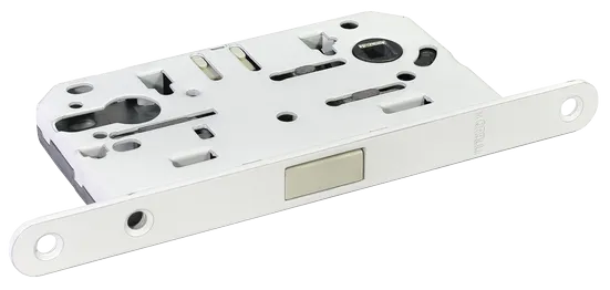 Замок межкомнатный M1885 W под цилиндр, магнитный, цвет белый