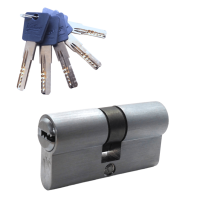 Механизм цилиндровый  P60 (30х30) SC 5 ключей (мат. хром)