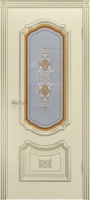 Межкомнатная дверь «Соло R В3 ДО» 2000 x 600 slonovayakostspatinoybeloezoloto