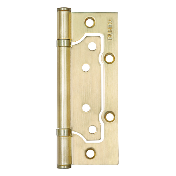 Петля Punto (Пунто) универсальная без врезки IN5200W-HD SB (200-2B/HD 125x2,5) мат. золото