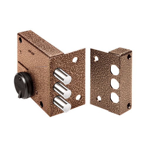 Замок Elbor (Эльбор) накладной сувальдный Кремень 1.04.51.МА (медный антик)