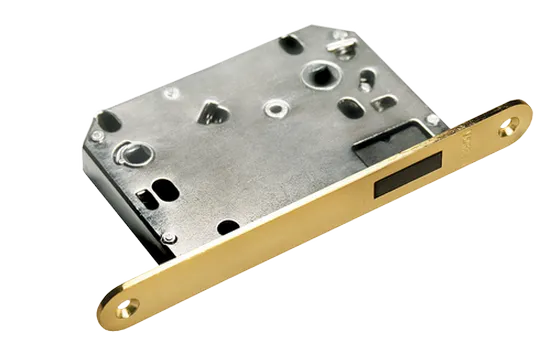 Защелка межкомнтная 2070M PG магнитная, сантехническая, цвет - золото