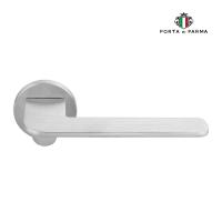 Дверная ручка на розетке PORTA DI PARMA Slim Матовый хром 103.02