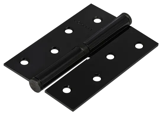 Петля разъемная карточная MSD 100X70X2.5 BL R  стальная правая, врезная, цвет черный, сталь