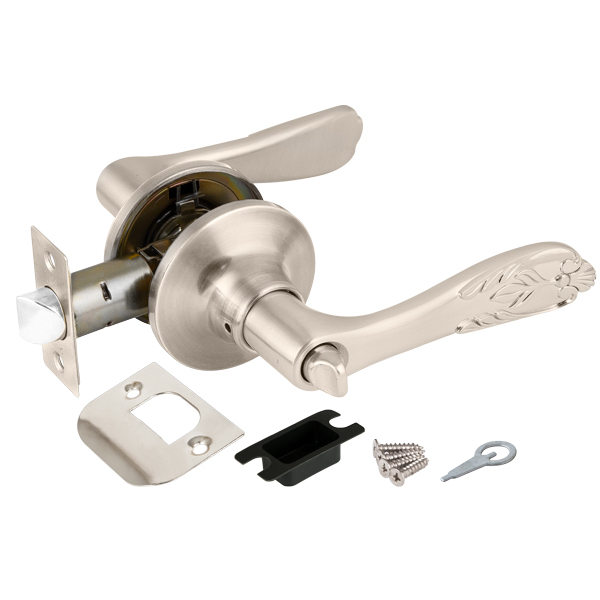 Ручка Punto (Пунто) защелка DK633 SN-BK (6033 SN-B) (фик.) мат. никель