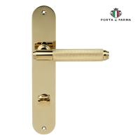 Дверная ручка на планке PORTA DI PARMA Exa Zig   PVD Полированное золото 2301.06.WC
