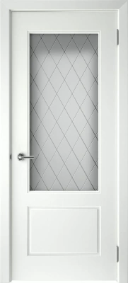 Межкомнатная дверь «Блейд-2 ДО» 2000 x 600 belyy