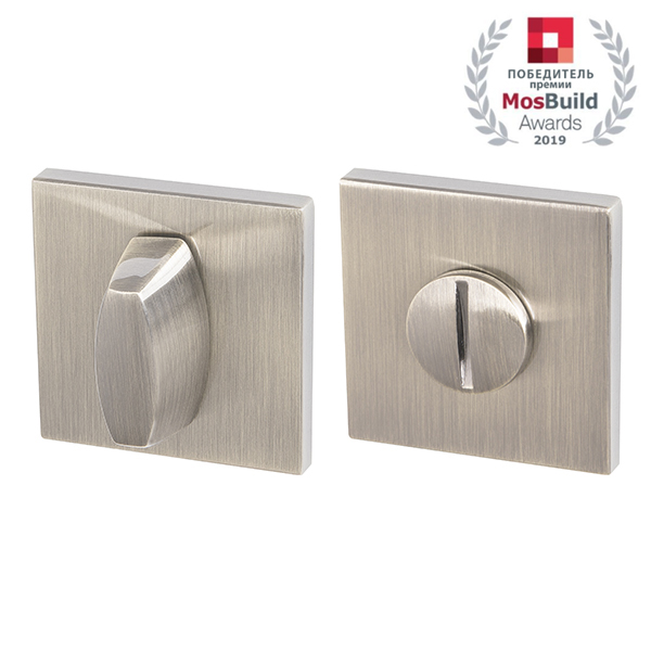 Ручка Armadillo (Армадилло) поворотная BK6.K.USS52 (WC-BOLT BK6 USS) SN-3 матовый никель