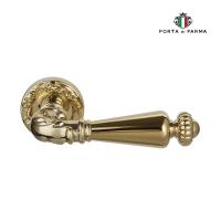 Дверная ручка на розетке PORTA DI PARMA Ninfa PVD Полированное золото 407.06