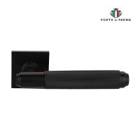 Дверная ручка на розетке PORTA DI PARMA Exa Zig   Чёрный  201.03