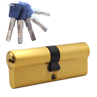 Механизм цилиндровый  P90 (45х45) SВ 5 ключей (мат. золото)