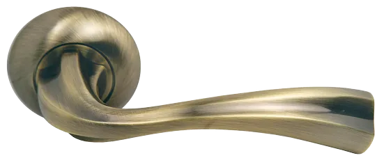 Ручка дверная СОН MH-15 MAB на круглой розетке цвет античная бронза, ЦАМ