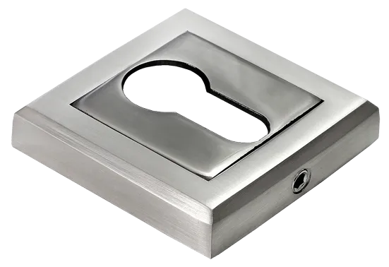 Накладка на евроцилиндр MH-KH-S SN/BN, цвет белый никель/черн. никель