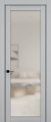 Дверь Шеллак серый 2 NC ст.матовое 2000*1000