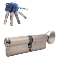 Механизм цилиндровый  PC100 (50Cх50) SN 5 ключей (мат. никель)