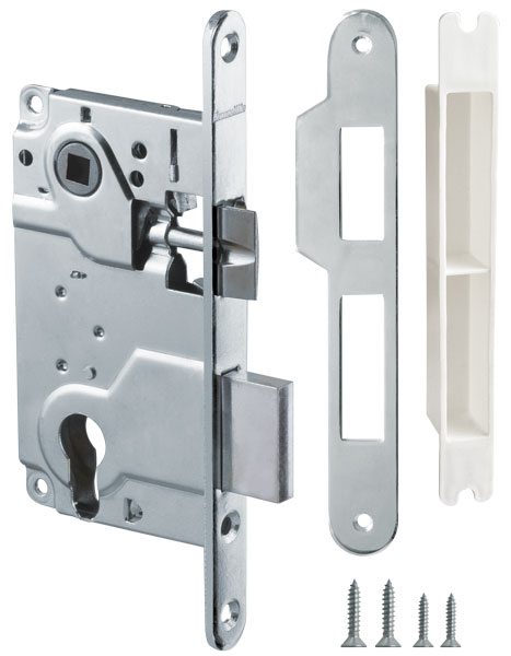 Корпус Armadillo (Армадилло) врезного замка c защёлкой METLH25-50 Box (LH 25-50) CP хром