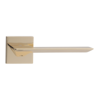 Ручки дверные алюминиевые V90PB SL (золото)