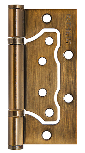 Петля Fuaro (Фуаро) универсальная без врезки IN4500W-BL CFB (500-2BB/BL 100x2,5) кофе глянец БЛИСТЕР