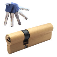 Механизм цилиндровый  P80 (35х45) SB 5 ключей (мат. золото)
