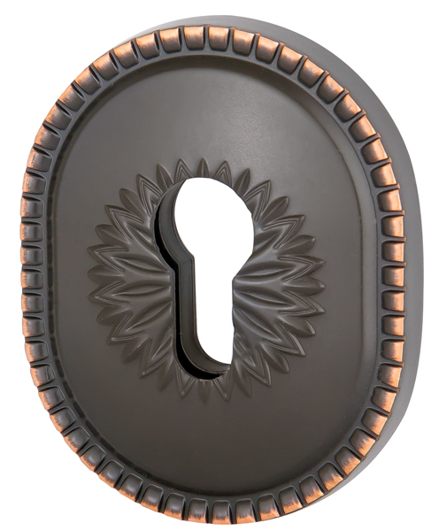 Накладка Armadillo (Армадилло) на цилиндр ESC.C.CL/OV (ET-DEC CL) ABL-18 темная медь