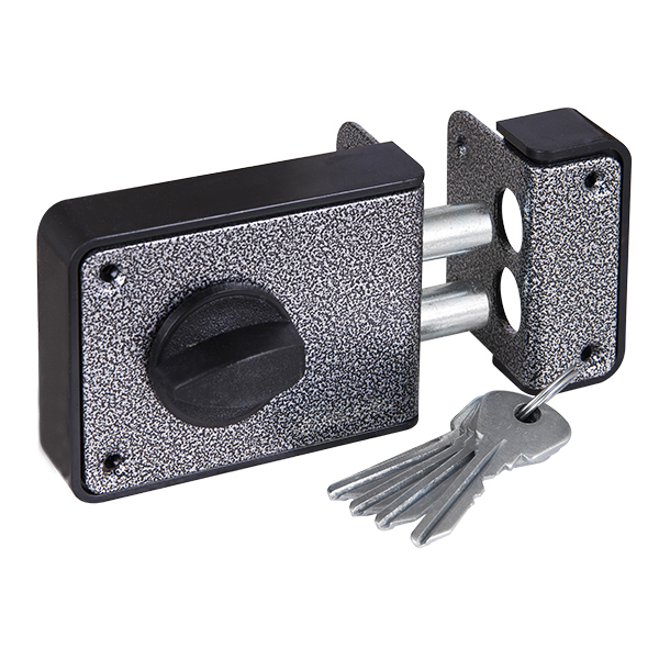 Замок Zenit (Зенит) накладной ЗН 1-3-1 серебро