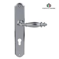 Дверная ручка на планке PORTA DI PARMA Siena Полированный хром 2610.01.CYL