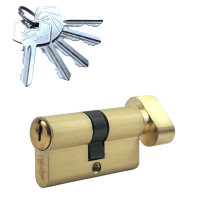 Механизм цилиндровый (5 ключей) VC60-5 SB (мат. золото)