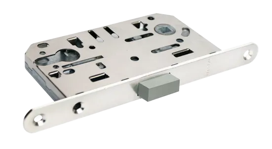 Защелка межкомнтная M1885 SC магнитная под цилиндр, цвет - матовый хром