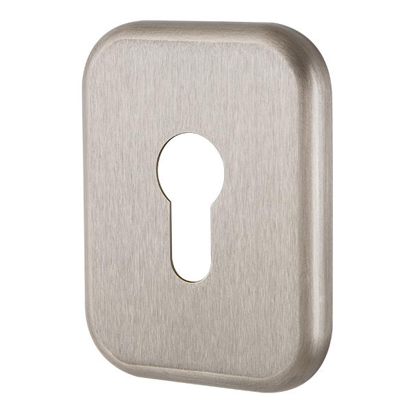 Декоративная Armadillo (Армадилло) Квадратная накладка на цилиндр ET-DEC SQ (ATC Protector 1) SN-3 Мат.никель