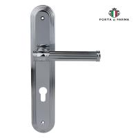 Дверная ручка на планке PORTA DI PARMA Chic Полированный хром 2516.01.CYL