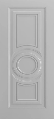 Межкомнатная дверь «Титул-8 В1 ДГ» 2000 x 600 RAL 7047