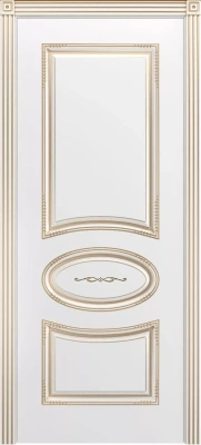 Межкомнатная дверь «Ария В2 ДГ» 2000 x 600 belyyspatinoyzoloto