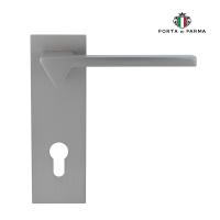 Дверная ручка на планке PORTA DI PARMA Ama Матовый никель 2204.14.CYL