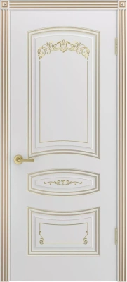 Межкомнатная дверь «Соната Грейс В3 ДГ» 2000 x 600 belyyspatinoyzoloto