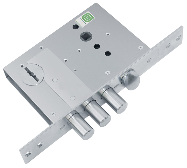 Замок Guardian (Гардиан) врезной сувальдный с защёлкой ЗВ 50.11, 4 кл. (длинный кл. 59 мм) /123:004/