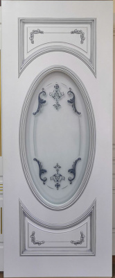 Дверь межкомнатная Багет 15 эмаль и лак эмаль белая