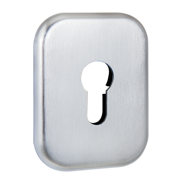 Накладка Fuaro (Фуаро) на цилиндр ESC.C.XL/K.486 (ESC 486-C SQ XL) SSC сатинированный хром (1 шт.)