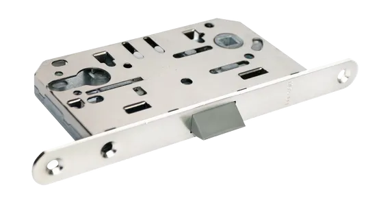 1885P SC, защелка бесшумная под цилиндр, цвет - матовый хром