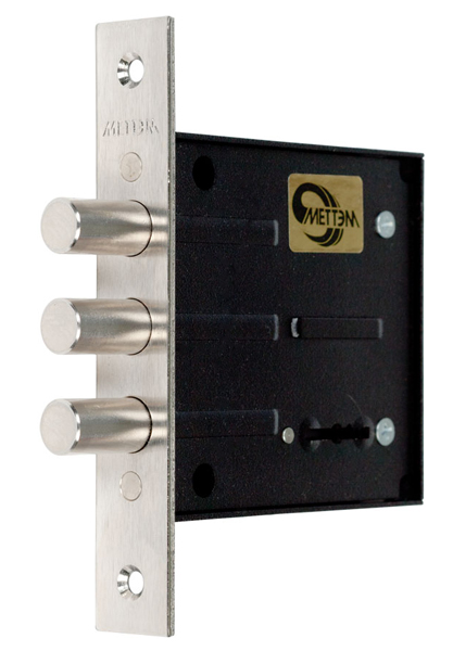 Замок Mettem (Меттэм) врезной сувальдный ЗВ8 802.0.0, 3 кл.