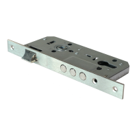 Замок под цилиндр  L152-45.3 SN (мат. никель)