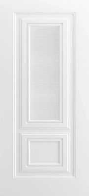 Межкомнатная дверь «Титул-2 В2 ДГ» 2000 x 600 belyy