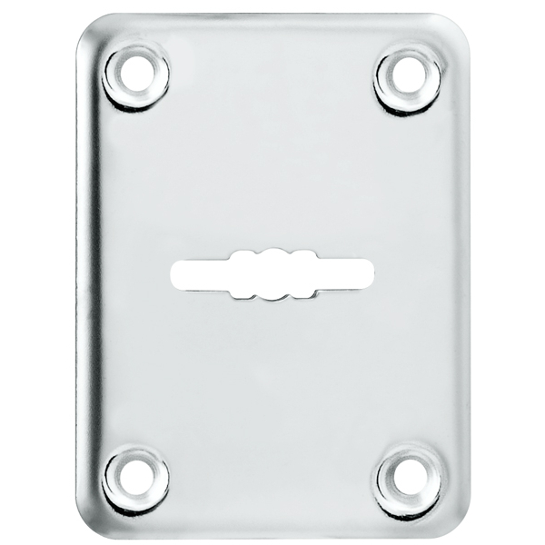 Декоративная Punto (Пунто) накладка ESC081/0-SS (нержавейка) на сув. замок без шторки (1 шт.) тех.упак.