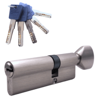 Механизм цилиндровый  PC90 (35Cх55) SN 5 ключей (мат. никель)