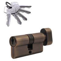 Механизм цилиндровый (5 ключей) VC60-5 AB (бронза)