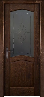 Межкомнатная дверь «Лео ДО» 2000 x 600 Античный орех