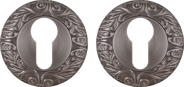 Накладка Fuaro (Фуаро) под цилиндр ET.R.SM58 (ET SM) AS-3 античное серебро