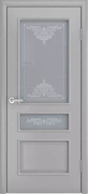 Межкомнатная дверь «Голд-2 ДО» 2000 x 600 Светло серая