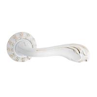 Ручки дверные V65WG (белый/ золото)